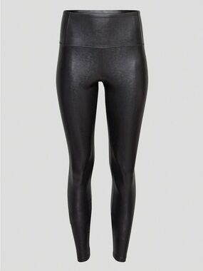 Aritzia Daria High-Waist Black Faux Leather Leggings